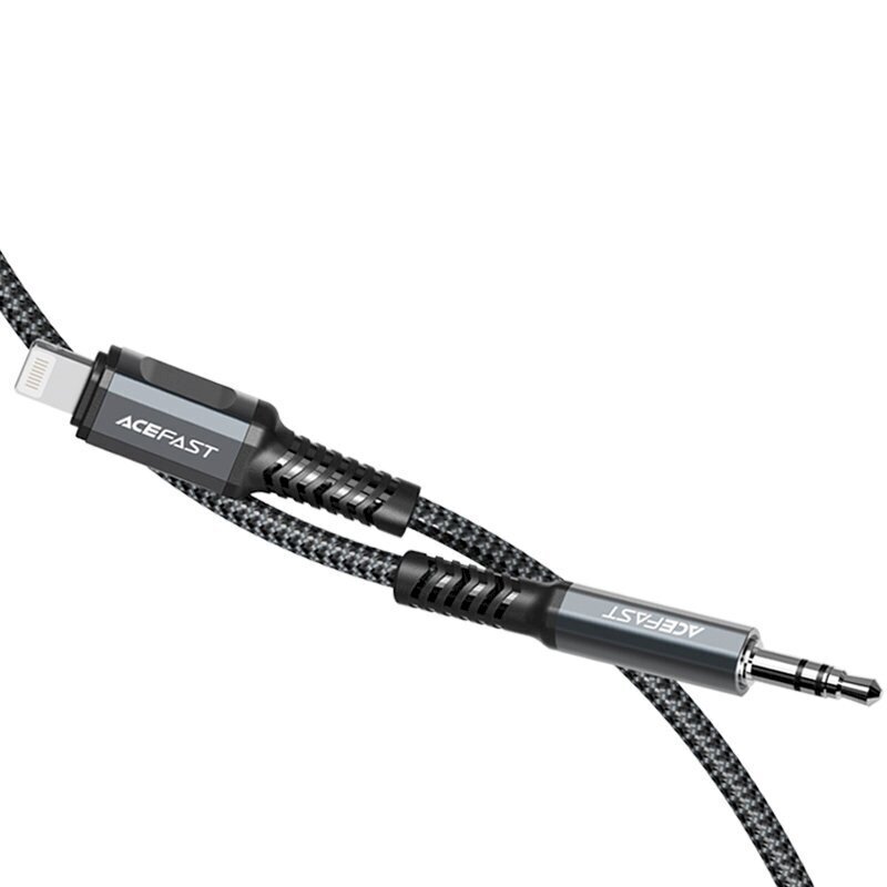 Acefast audio cable MFI Lightning - 3.5mm mini jack (male) 1.2m, AUX gray (C1-06 deep space gray) цена и информация | Savienotājkabeļi | 220.lv