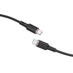 Acefast cable USB Type C - USB Type C 1.2m, 60W (20V / 3A) black (C2-03 black) цена и информация | Кабели для телефонов | 220.lv