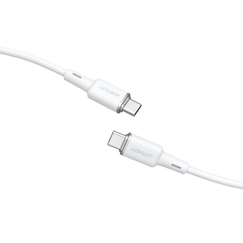Acefast cable USB Type C - USB Type C 1.2m, 60W (20V / 3A) white (C2-03 white) cena un informācija | Savienotājkabeļi | 220.lv