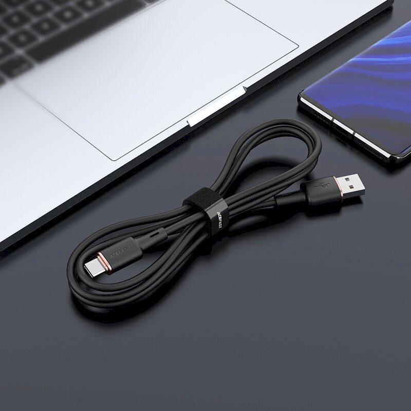 Acefast USB cable - USB Type C 1.2m, 3A green (C2-04 oliver green) cena un informācija | Savienotājkabeļi | 220.lv