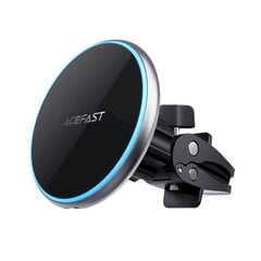 Acefast Qi Wireless Car Charger with MagSafe 15W Magnetic Phone Holder on the Ventilation Grille Black (D3 black) цена и информация | Держатели для телефонов | 220.lv