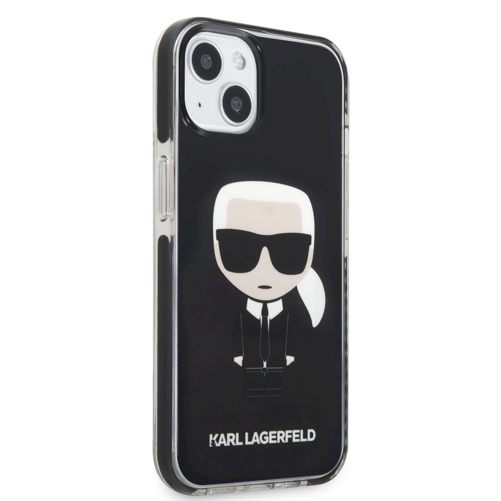 Karl Lagerfeld TPE Full Body Ikonik Case for iPhone 13 mini Black цена и информация | Telefonu vāciņi, maciņi | 220.lv