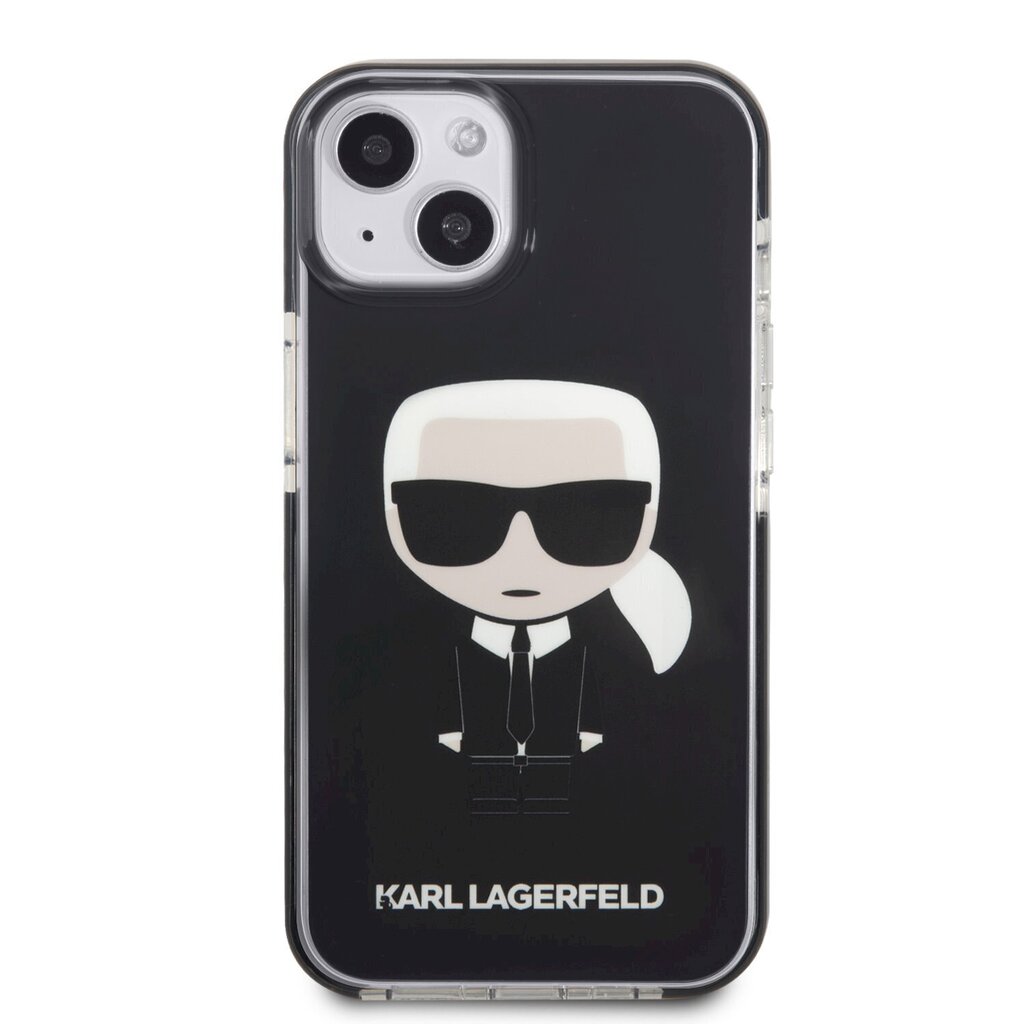 Karl Lagerfeld TPE Full Body Ikonik Case for iPhone 13 mini Black цена и информация | Telefonu vāciņi, maciņi | 220.lv