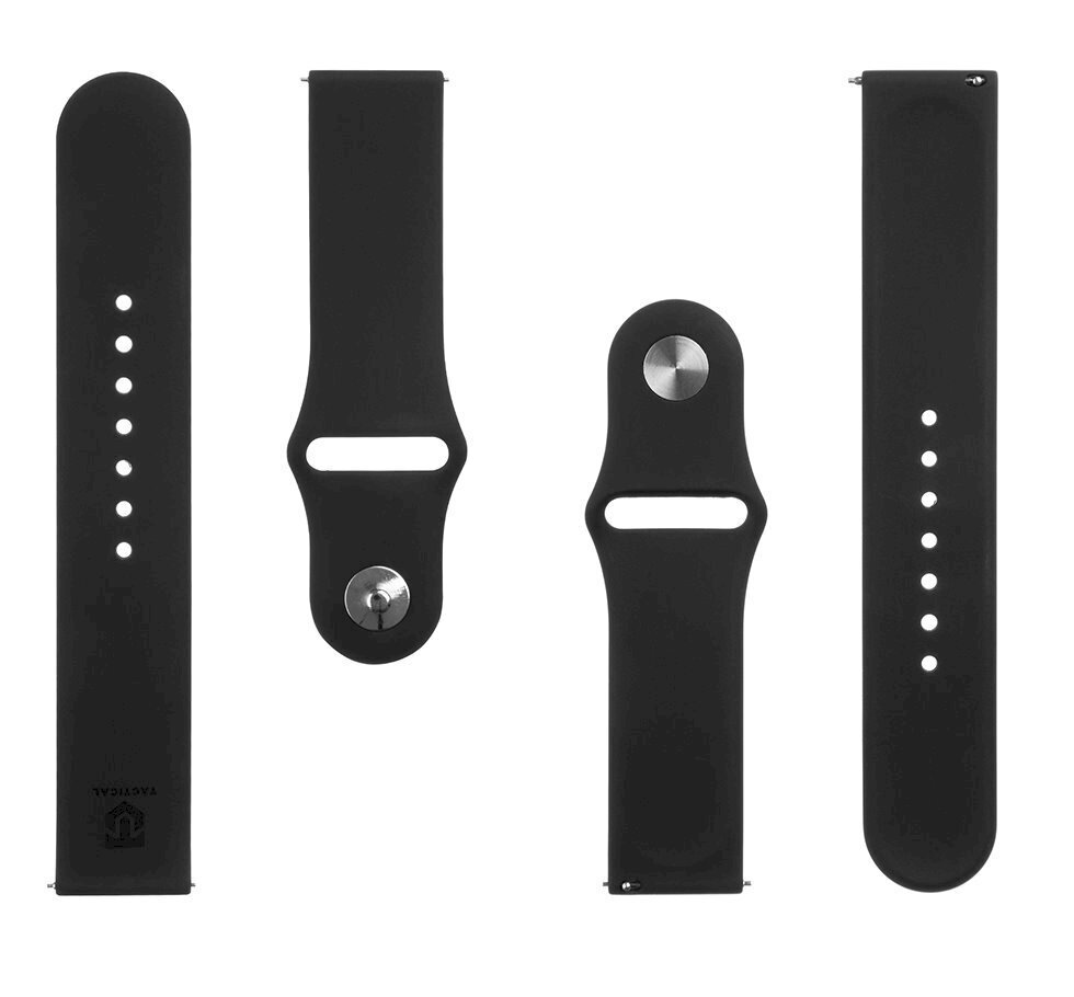 Tactical 631 Silicone Band Black цена и информация | Viedpulksteņu un viedo aproču aksesuāri | 220.lv