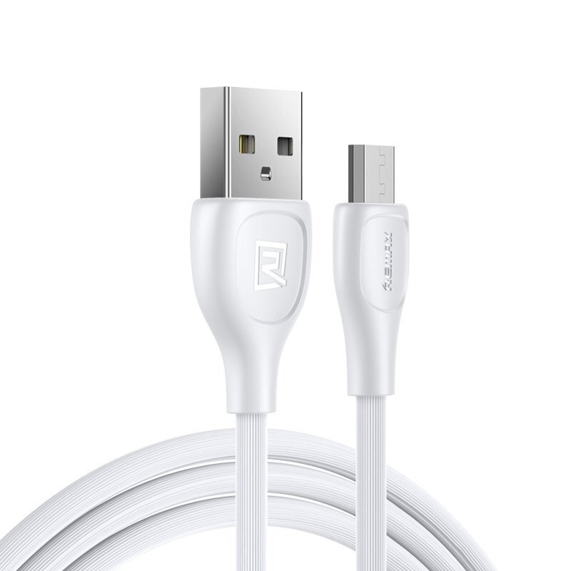 Remax Lesu Pro USB - micro USB data charging cable 480 Mbps 2,1 A 1 m white (RC-160m white) цена и информация | Savienotājkabeļi | 220.lv