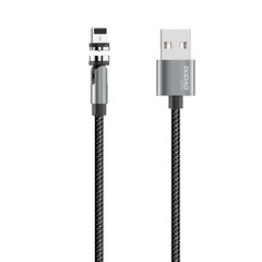 Dudao Foldable Magnetic USB Cable + Lightning / USB Type C / Micro USB Tip Kit 3 A 1 m Gray (L9Pro gray) цена и информация | Кабели для телефонов | 220.lv