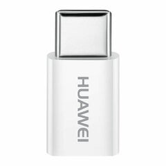 Huawei AP52 Micro USB to USB Type-C Adapter 5V 2A Data Sync Charge (bulk packaging) white cena un informācija | Savienotājkabeļi | 220.lv