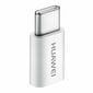 Huawei AP52 Micro USB to USB Type-C Adapter 5V 2A Data Sync Charge (bulk packaging) white цена и информация | Savienotājkabeļi | 220.lv