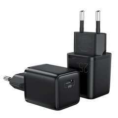 Joyroom small fast charger USB Type C PD 25W EU plug black + USB Type C - USB Type C cable (L-P251) цена и информация | Зарядные устройства для телефонов | 220.lv