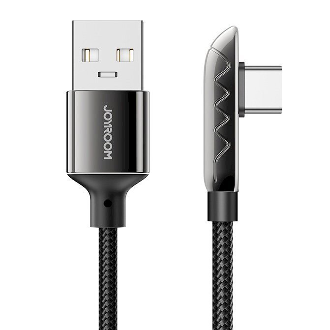 Joyroom gaming USB cable - USB Type C charging / data transmission 3A 1.2m black (S-1230K3) cena un informācija | Savienotājkabeļi | 220.lv