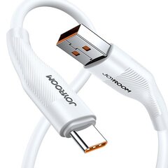 Joyroom USB cable - USB Type C for fast charging / data transmission 6A 1m white (S-1060M12) цена и информация | Кабели для телефонов | 220.lv