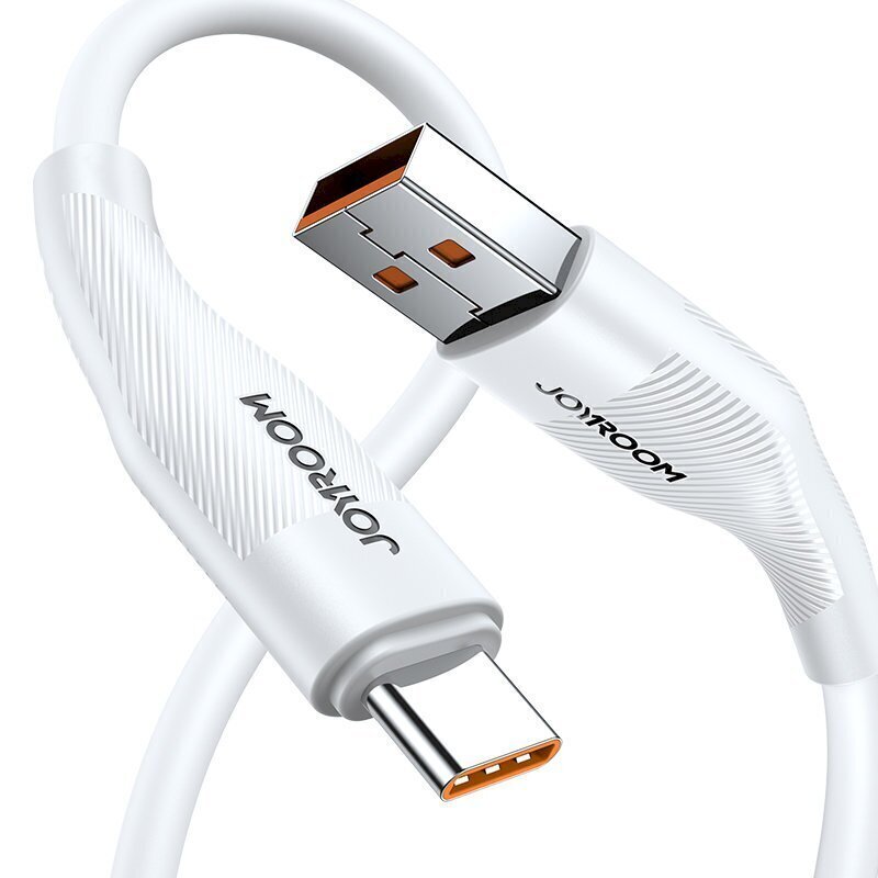Joyroom USB cable - USB Type C for fast charging / data transmission 6A 1m white (S-1060M12) цена и информация | Savienotājkabeļi | 220.lv