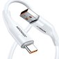 Joyroom USB cable - USB Type C for fast charging / data transmission 6A 1m white (S-1060M12) cena un informācija | Savienotājkabeļi | 220.lv