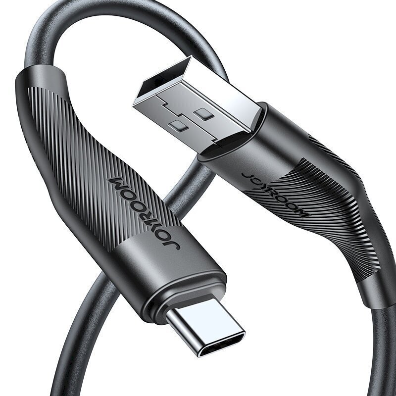 Joyroom USB cable - USB Type C for charging / data transmission 3A 1m black (S-1030M12) cena un informācija | Savienotājkabeļi | 220.lv