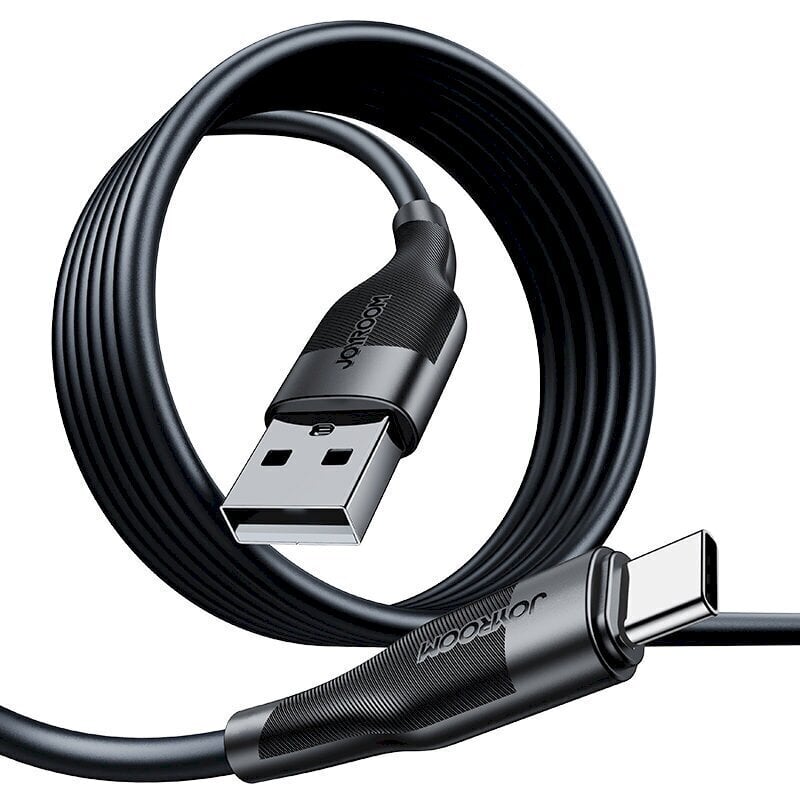 Joyroom USB cable - USB Type C for charging / data transmission 3A 1m black (S-1030M12) cena un informācija | Savienotājkabeļi | 220.lv