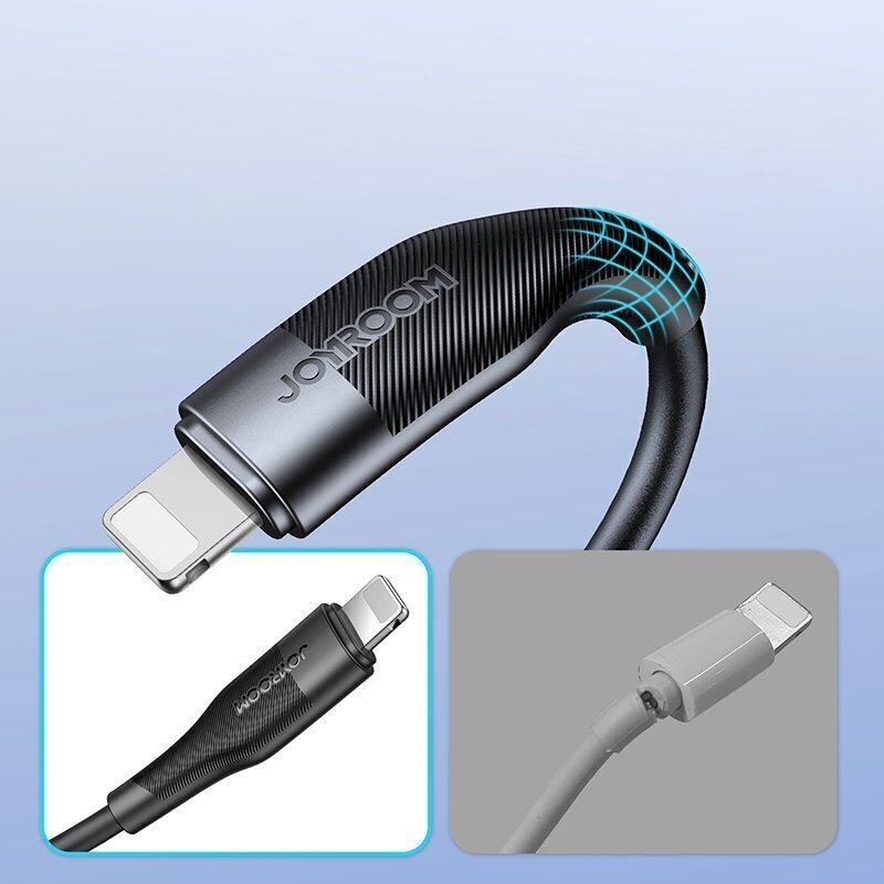 Joyroom USB cable - Lightning charging / data transmission 3A 1m black (S-1030M12) цена и информация | Savienotājkabeļi | 220.lv