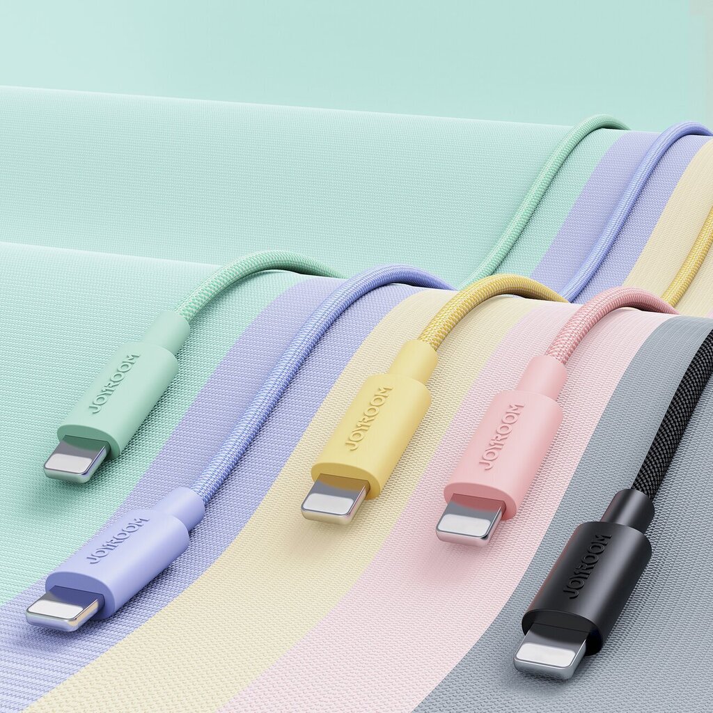 Joyroom Durable USB Type C Cable - Lightning Fast Charging / Data Transfer 20W 2m Black (S-2024M13) цена и информация | Savienotājkabeļi | 220.lv