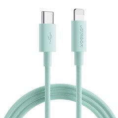 Joyroom durable USB Type C - Lightning cable for fast charging / data transmission 20W 0.25m green (S-02524M13) цена и информация | Кабели для телефонов | 220.lv