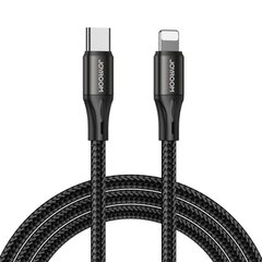 Joyroom fast charging / data cable USB Type C - Lightning PD 20W 1m black (S-1024N1-PD) цена и информация | Кабели для телефонов | 220.lv