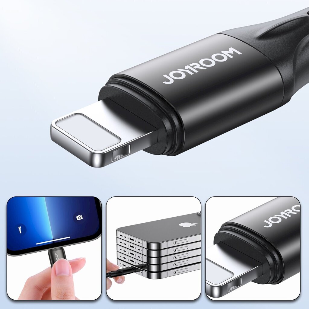 Joyroom Fast Charging / Data Cable USB Type C - Lightning PD 20W 2m Black (S-2024N1-PD) цена и информация | Savienotājkabeļi | 220.lv