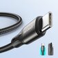 Joyroom fast charging / data cable USB Type C - USB Type C PD 60W 1m black (S-1030N1-60) cena un informācija | Savienotājkabeļi | 220.lv