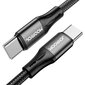 Joyroom fast charging / data cable USB Type C - USB Type C PD 60W 1m black (S-1030N1-60) cena un informācija | Savienotājkabeļi | 220.lv