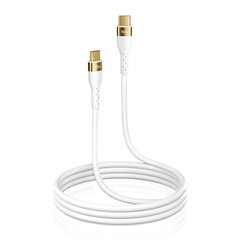 Joyroom Liquid Silicone USB Type C - USB Type C charging / data cable PD 100W 2m white (S-2050N18-10) цена и информация | Кабели для телефонов | 220.lv