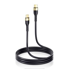 Joyroom Liquid Silicone USB Type C - USB Type C charging / data cable PD 100W 2m black (S-2050N18-10) цена и информация | Кабели для телефонов | 220.lv