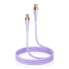 Joyroom Liquid Silicone USB Type C - USB Type C charging / data cable PD 100W 2m purple (S-2050N18-10) цена и информация | Кабели для телефонов | 220.lv