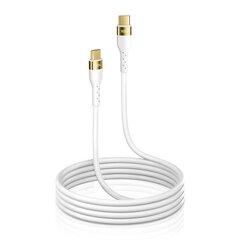 Joyroom Liquid Silicone USB Type C - USB Type C charging / data cable PD 100W 3m white (S-3050N18-10) цена и информация | Кабели для телефонов | 220.lv