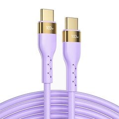 Joyroom Liquid Silicone USB Type C - USB Type C charging / data cable PD 100W 3m purple (S-3050N18-10) цена и информация | Кабели для телефонов | 220.lv