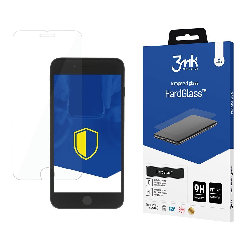 Apple iPhone 7/8 Plus - 3mk HardGlass™ screen protector cena un informācija | Ekrāna aizsargstikli | 220.lv