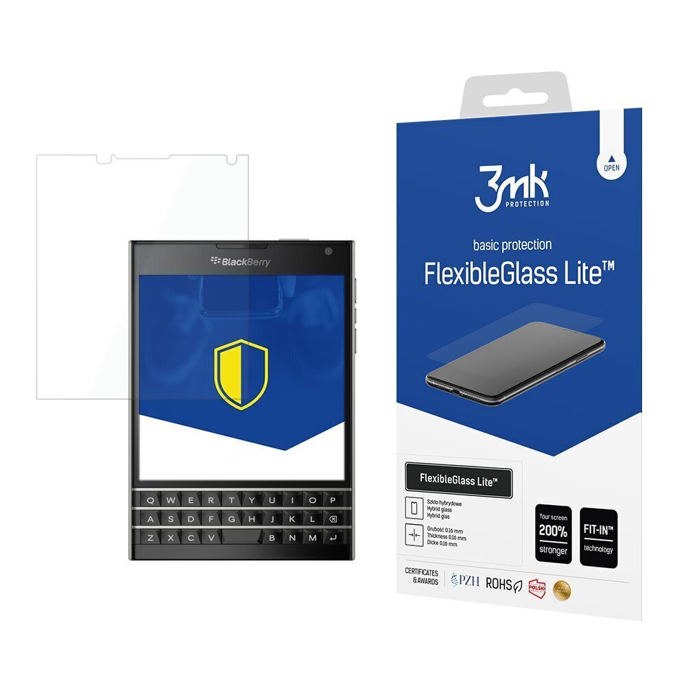 BlackBerry Passport - 3mk FlexibleGlass Lite™ screen protector cena un informācija | Ekrāna aizsargstikli | 220.lv