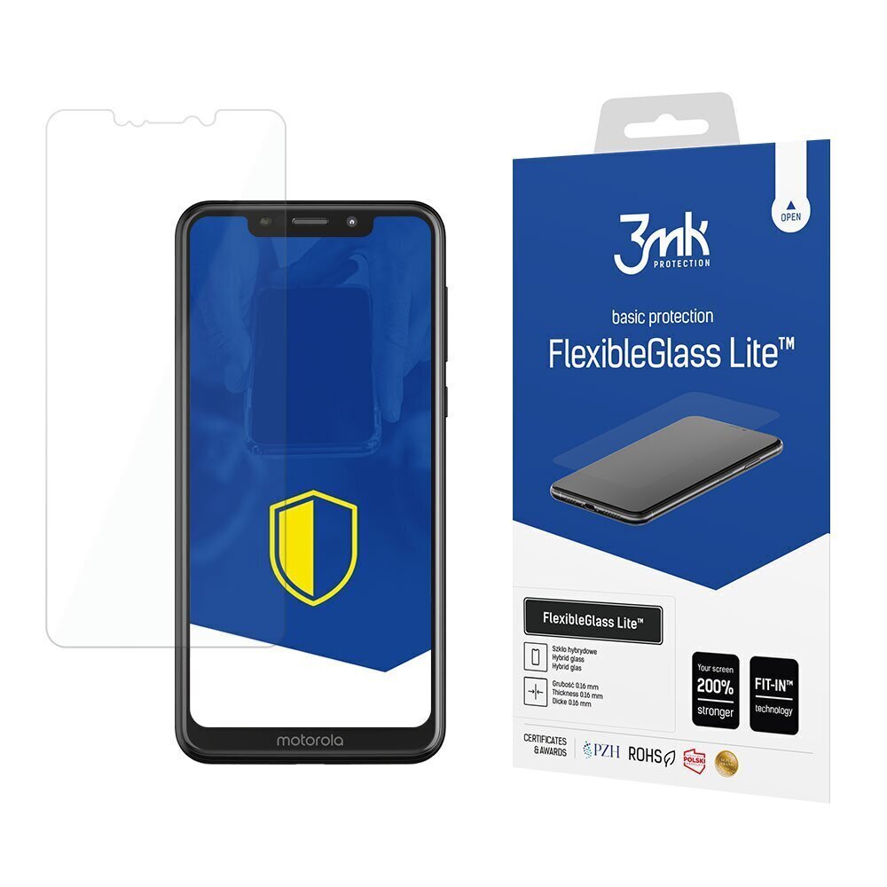 Motorola One - 3mk FlexibleGlass Lite™ screen protector цена и информация | Ekrāna aizsargstikli | 220.lv