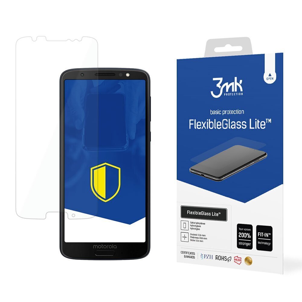Motorola Moto G6 - 3mk FlexibleGlass Lite™ screen protector cena un informācija | Ekrāna aizsargstikli | 220.lv