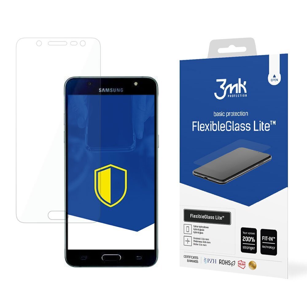 Samsung Galaxy J5 2016 - 3mk FlexibleGlass Lite™ screen protector цена и информация | Ekrāna aizsargstikli | 220.lv