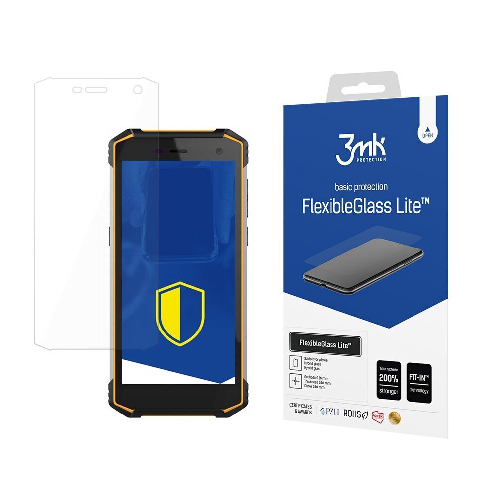 MyPhone Energy 2 - 3mk FlexibleGlass Lite™ screen protector cena un informācija | Ekrāna aizsargstikli | 220.lv