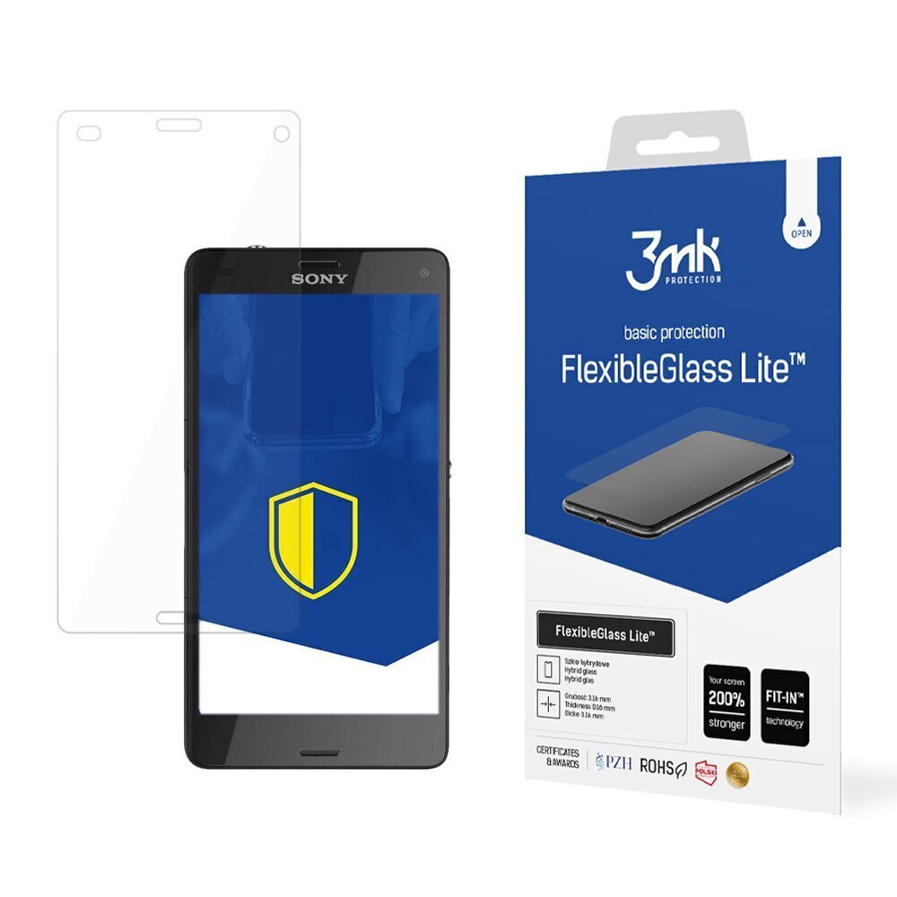 Sony Xperia Z3 Compact D5803 - 3mk FlexibleGlass Lite™ screen protector cena un informācija | Ekrāna aizsargstikli | 220.lv