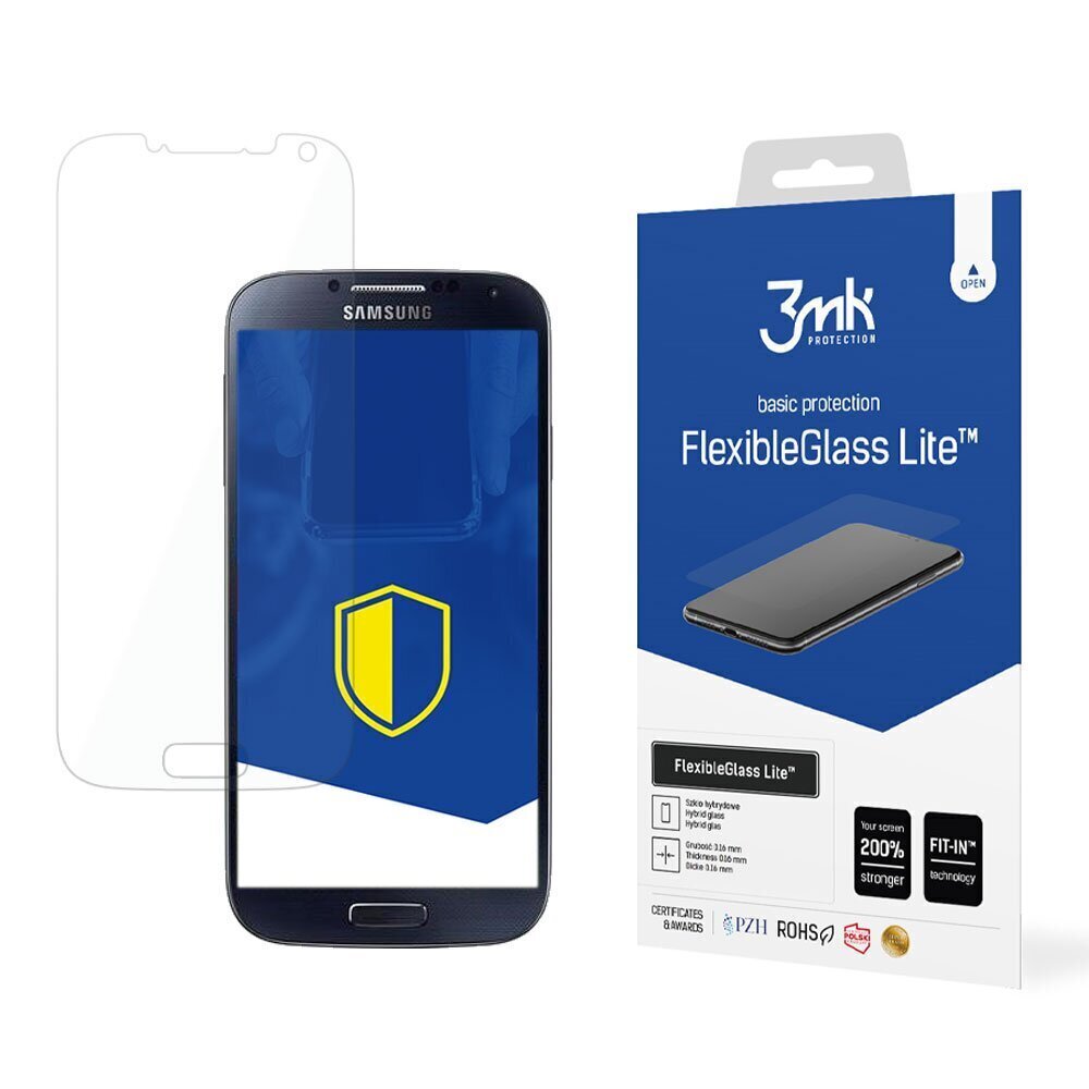 Samsung Galaxy i9500 S4 - 3mk FlexibleGlass Lite™ screen protector cena un informācija | Ekrāna aizsargstikli | 220.lv