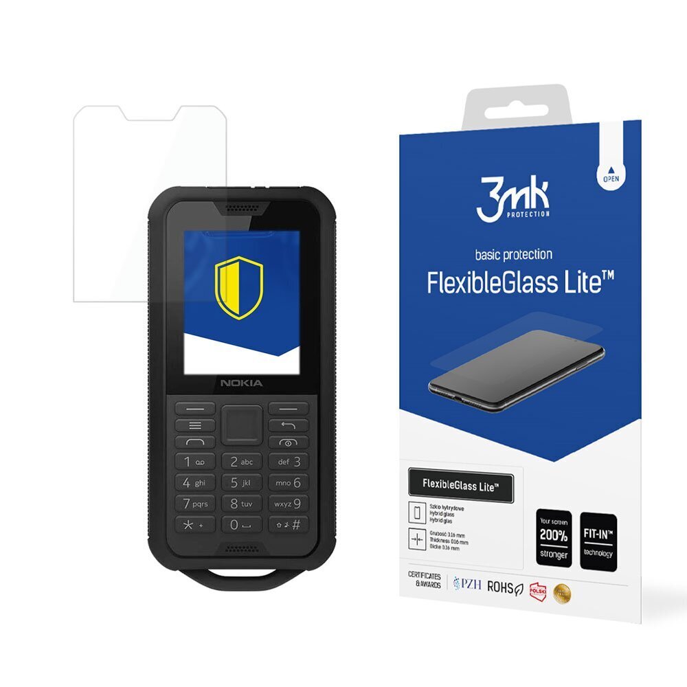 Nokia 800 Tough - 3mk FlexibleGlass Lite™ screen protector cena un informācija | Ekrāna aizsargstikli | 220.lv