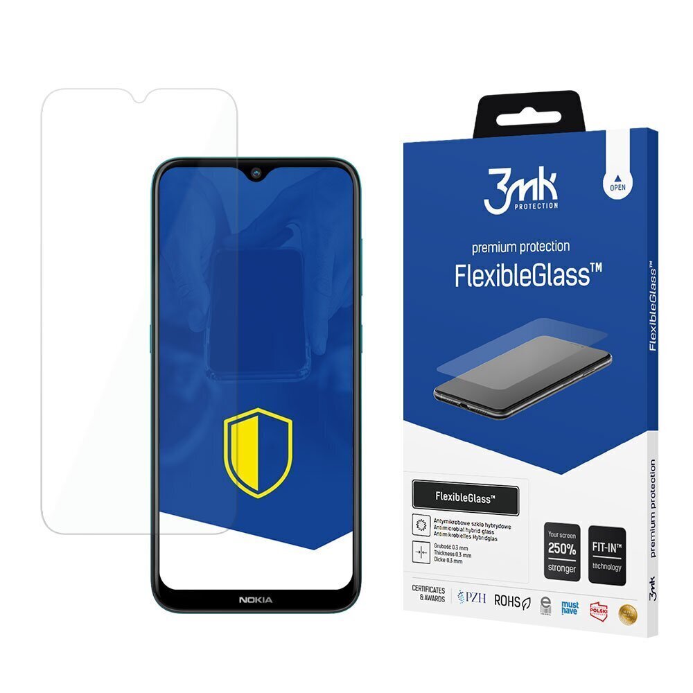 Nokia 2.3 - 3mk FlexibleGlass™ screen protector cena un informācija | Ekrāna aizsargstikli | 220.lv