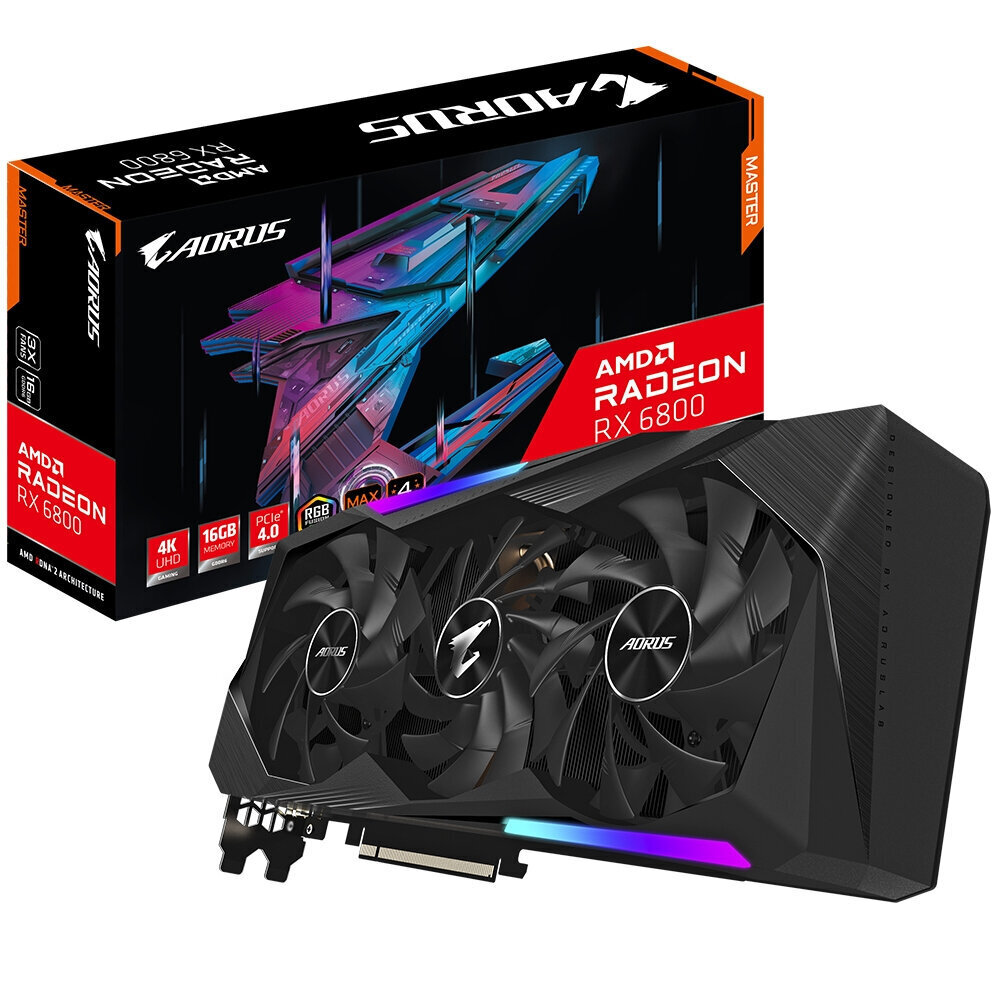 Gigabyte Aorus Radeon RX 6800 XT cena un informācija | Videokartes (GPU) | 220.lv