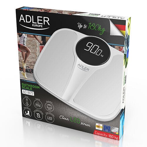 Adler AD 8172w цена и информация | Ķermeņa svari, bagāžas svari | 220.lv