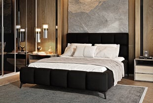 Кровать NORE Mist, 160x200 см, черная цена и информация | Кровати | 220.lv