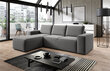 Stūra dīvāns NORE Silla Gojo 05, pelēks cena un informācija | Stūra dīvāni | 220.lv