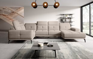 Stūra dīvāns NORE Neviro Sola 18, smilškrāsas cena un informācija | Stūra dīvāni | 220.lv