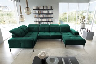 Stūra dīvāns NORE Neviro Nube 35, zaļš cena un informācija | Stūra dīvāni | 220.lv