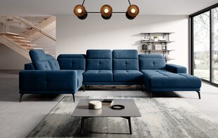 Stūra dīvāns NORE Neviro Lukso 40, zils cena un informācija | Stūra dīvāni | 220.lv
