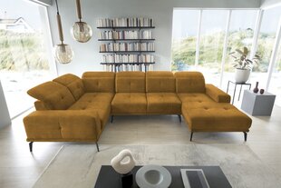Stūra dīvāns NORE Neviro Loco 45, dzeltens cena un informācija | Stūra dīvāni | 220.lv
