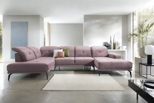 Stūra dīvāns NORE Bretan Loco 24, violets cena un informācija | Stūra dīvāni | 220.lv